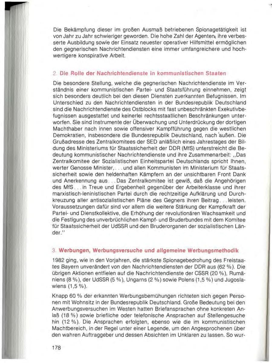 Seite 180 des Verfassungsschutzbericht 1982 Bayern