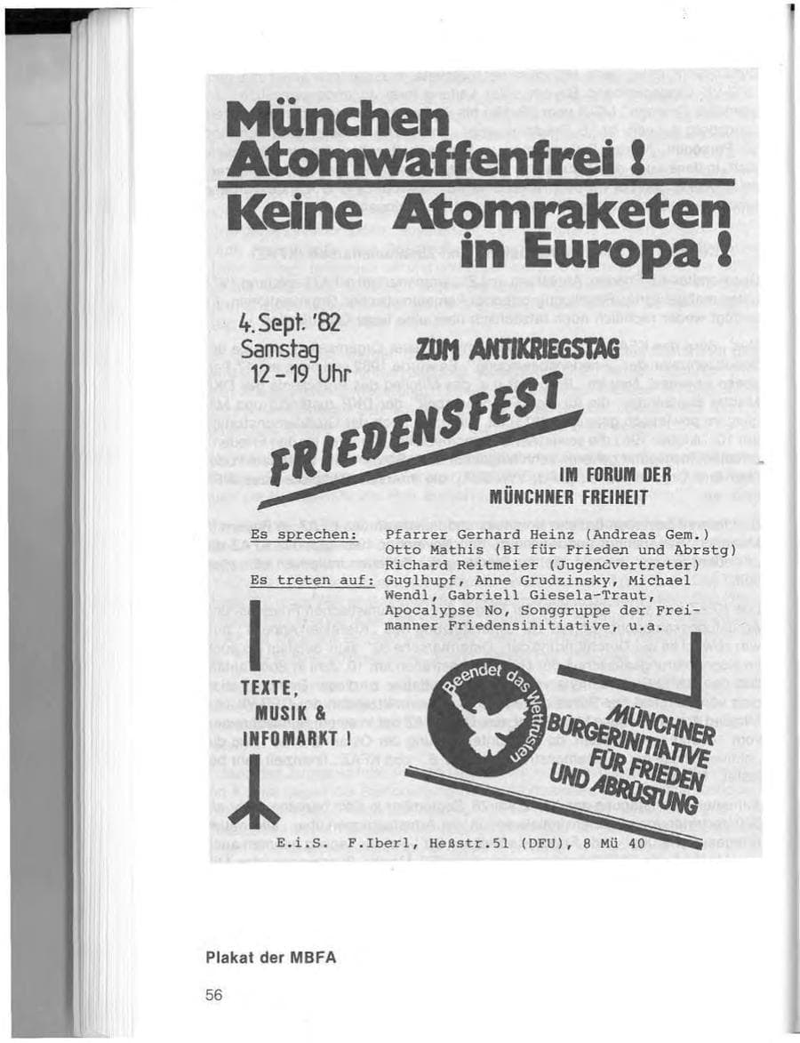 Seite 58 des Verfassungsschutzbericht 1982 Bayern