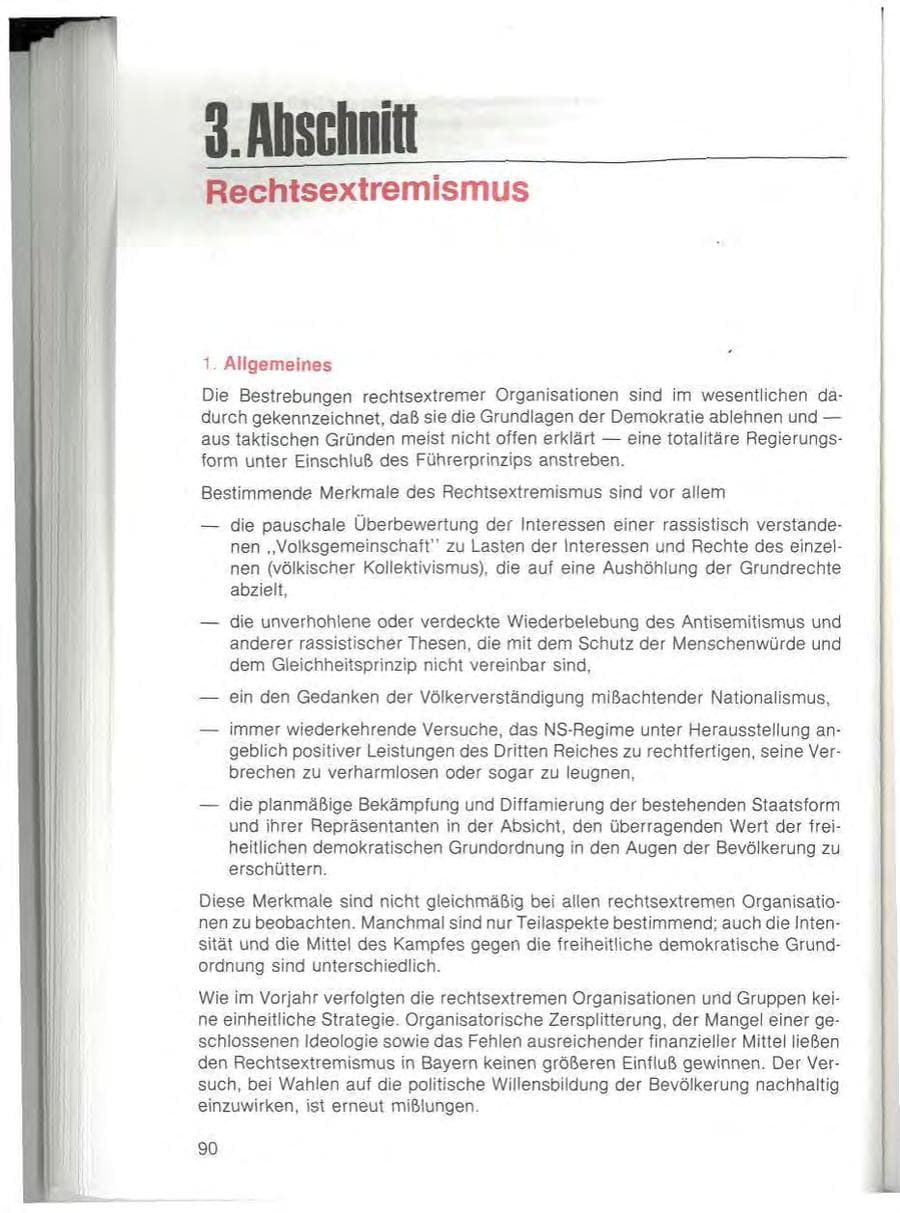 Seite 92 des Verfassungsschutzbericht 1982 Bayern