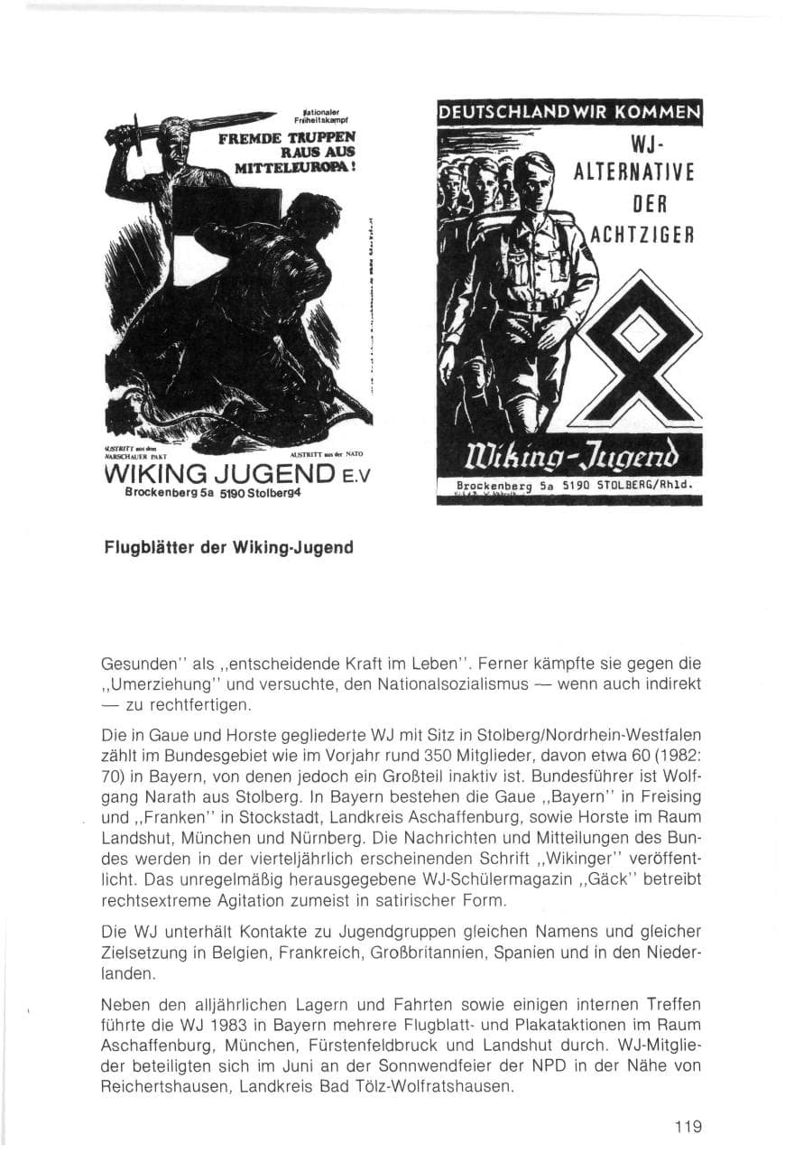 Seite 119 des Verfassungsschutzbericht 1983 Bayern