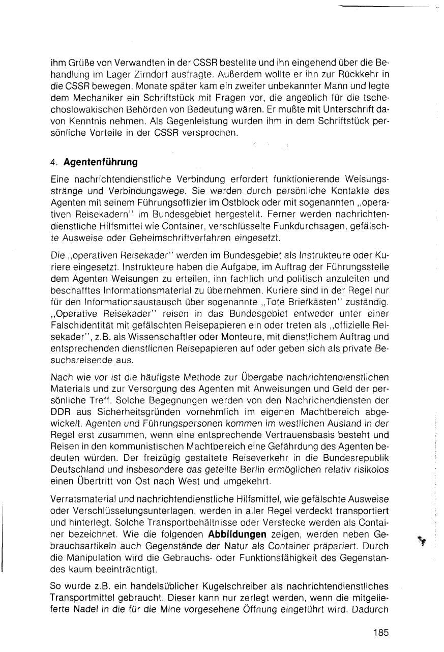 Seite 185 des Verfassungsschutzbericht 1983 Bayern