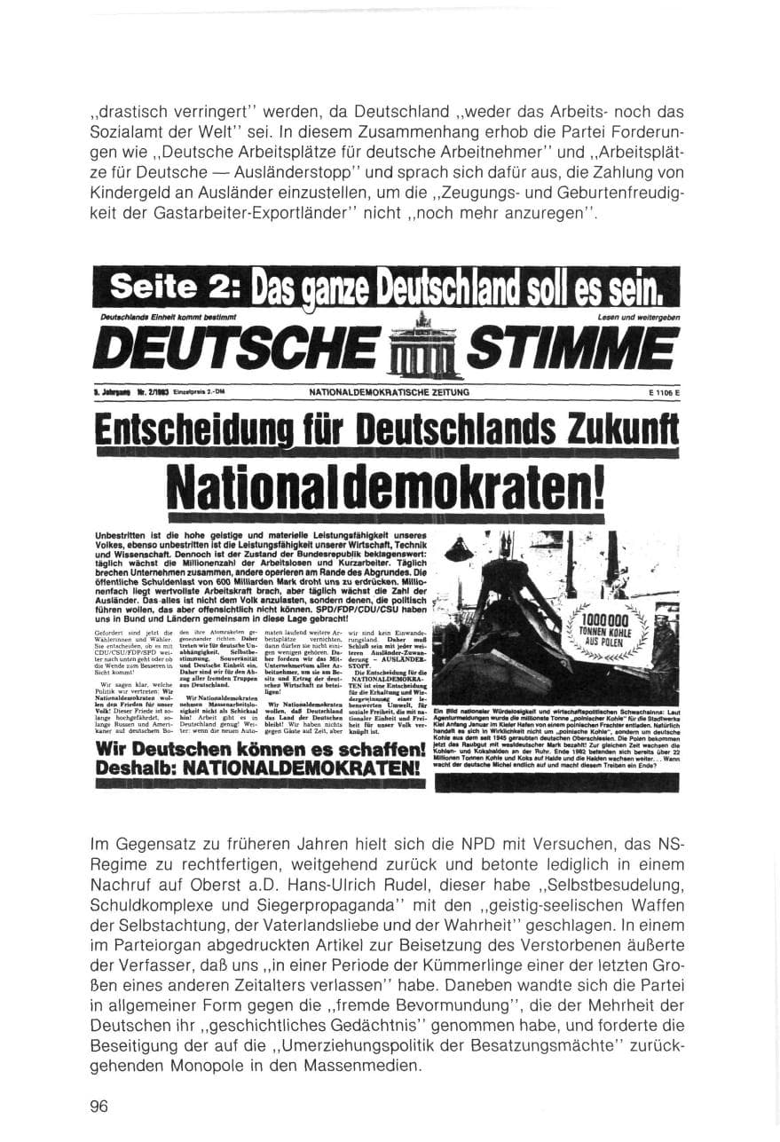 Seite 96 des Verfassungsschutzbericht 1983 Bayern