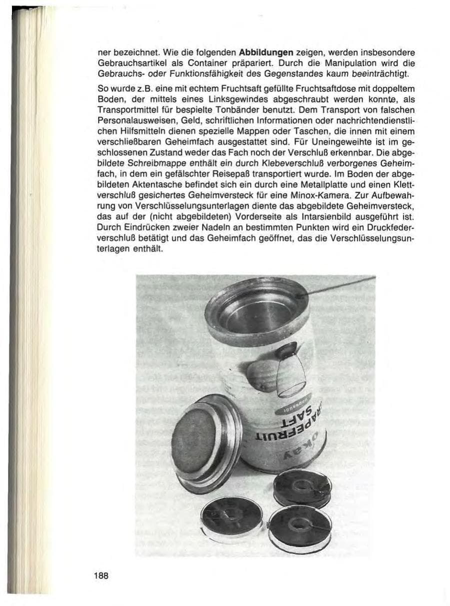Seite 188 des Verfassungsschutzbericht 1984 Bayern