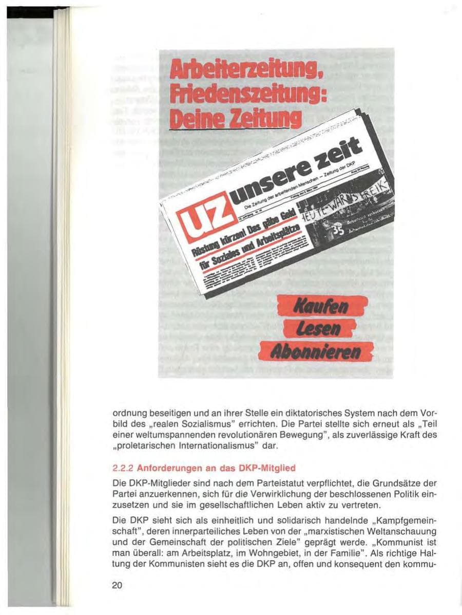 Seite 20 des Verfassungsschutzbericht 1984 Bayern