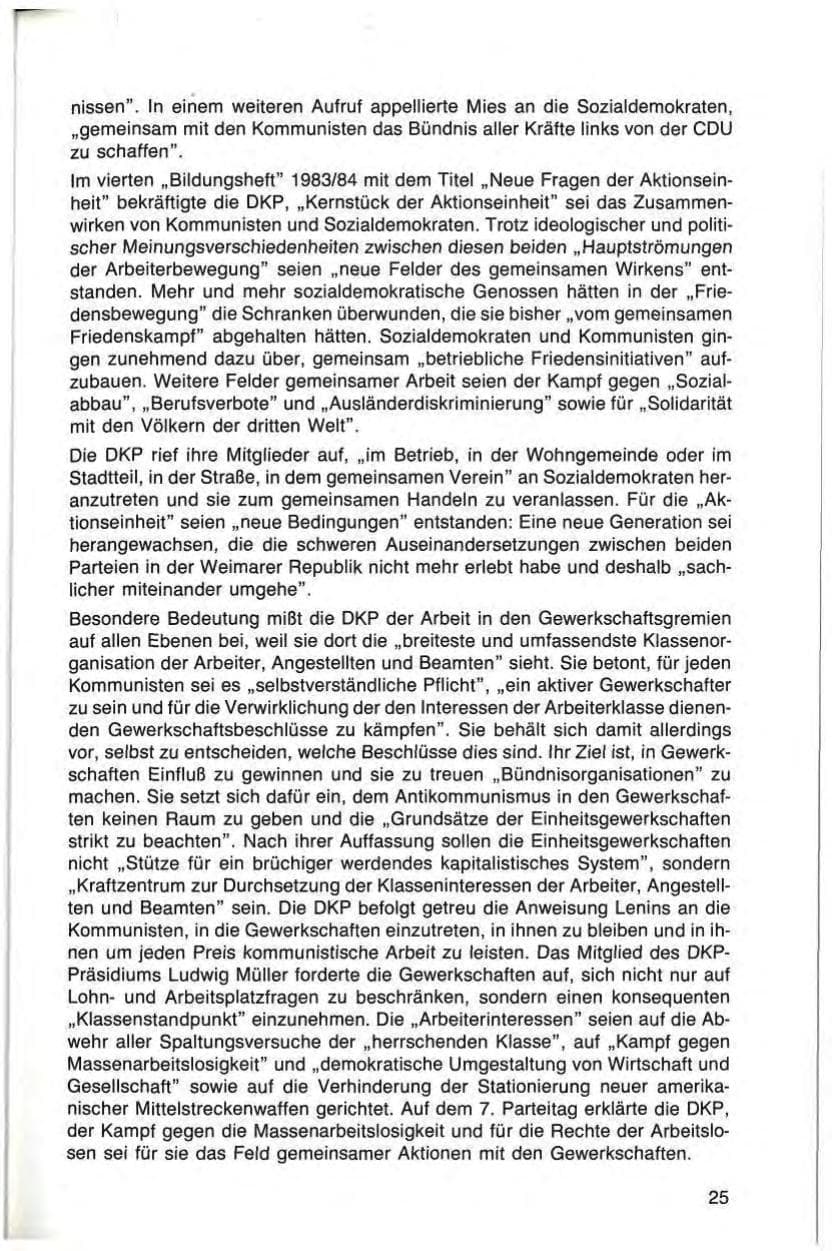Seite 25 des Verfassungsschutzbericht 1984 Bayern