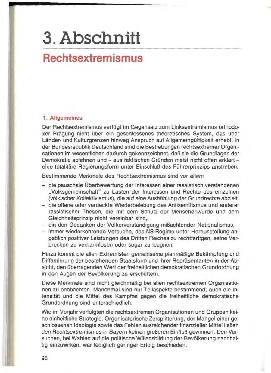 Seite 96 des Verfassungsschutzbericht 1984 Bayern