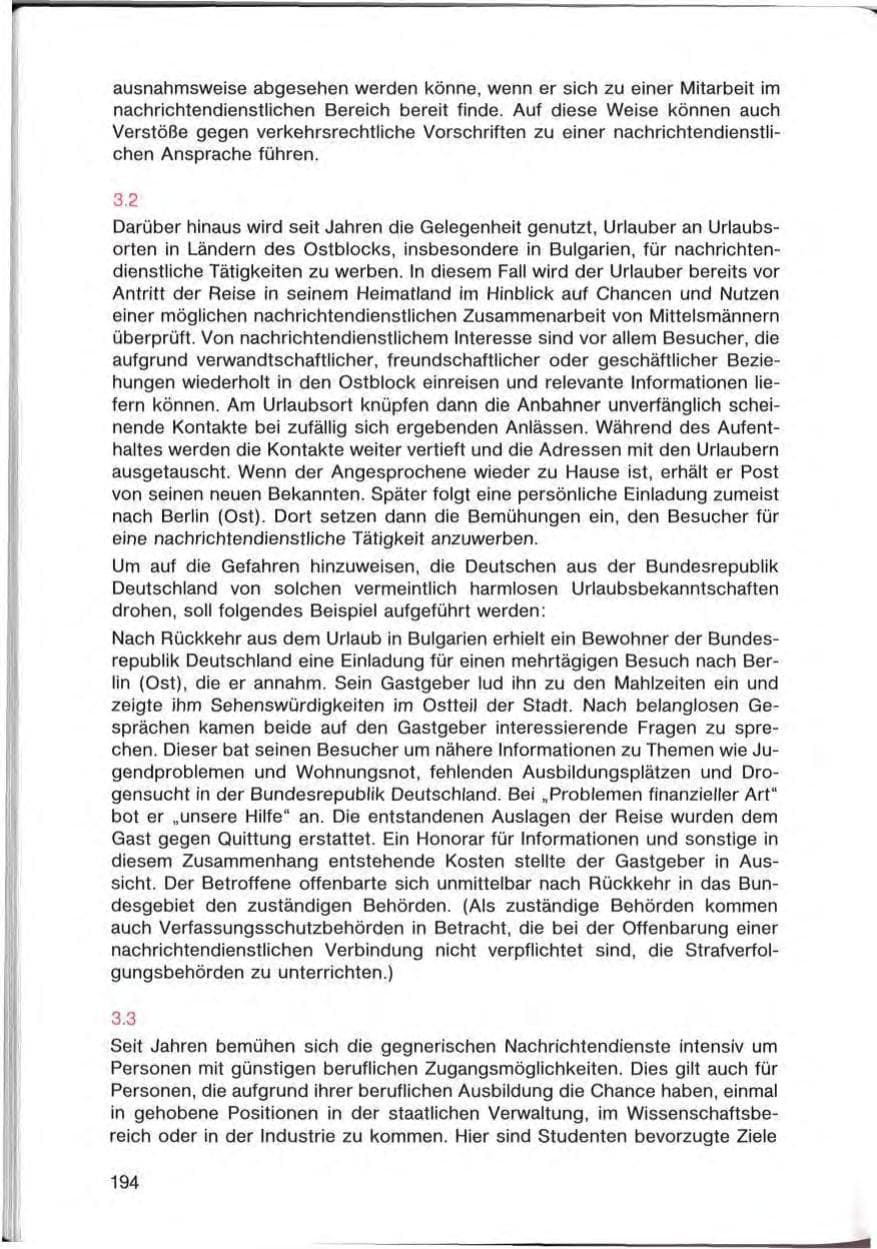 Seite 194 des Verfassungsschutzbericht 1985 Bayern