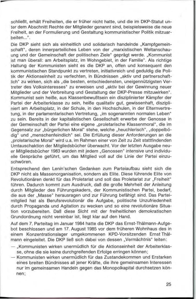 Seite 25 des Verfassungsschutzbericht 1985 Bayern