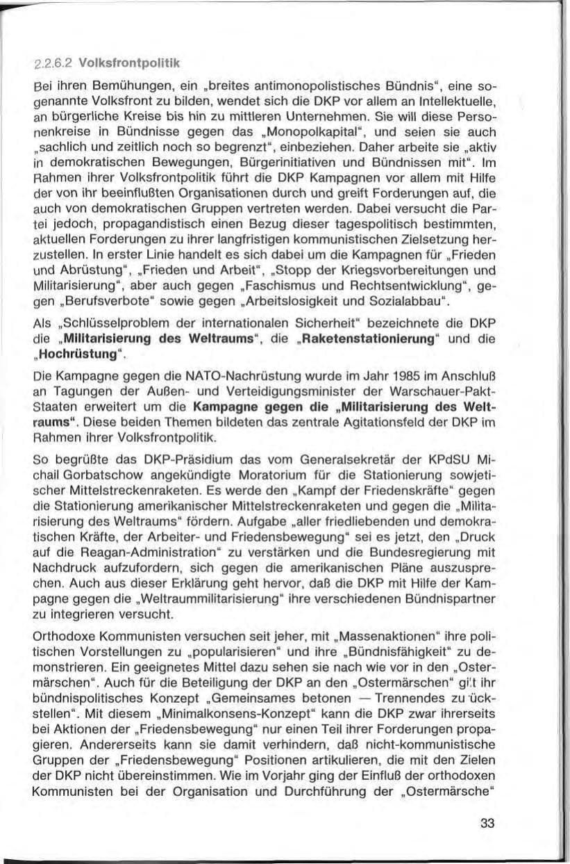 Seite 33 des Verfassungsschutzbericht 1985 Bayern