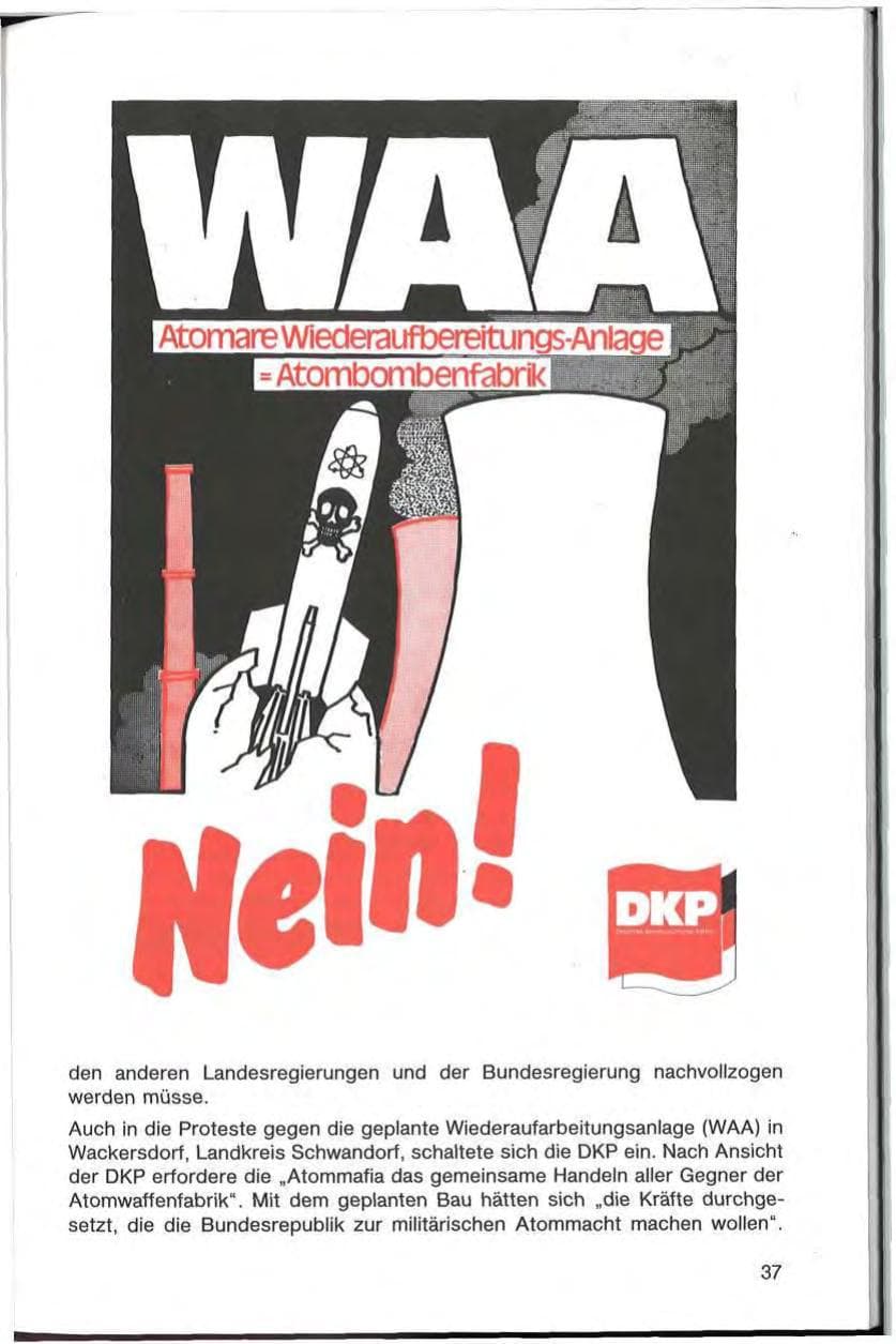 Seite 37 des Verfassungsschutzbericht 1985 Bayern