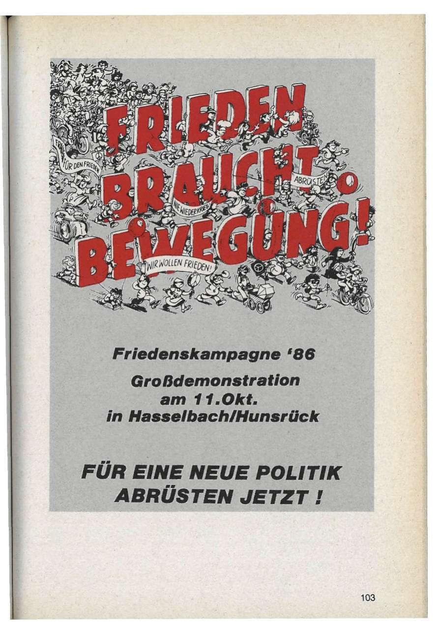 Seite 103 des Verfassungsschutzbericht 1986 Bayern