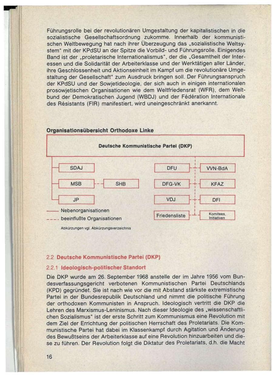 Seite 16 des Verfassungsschutzbericht 1986 Bayern