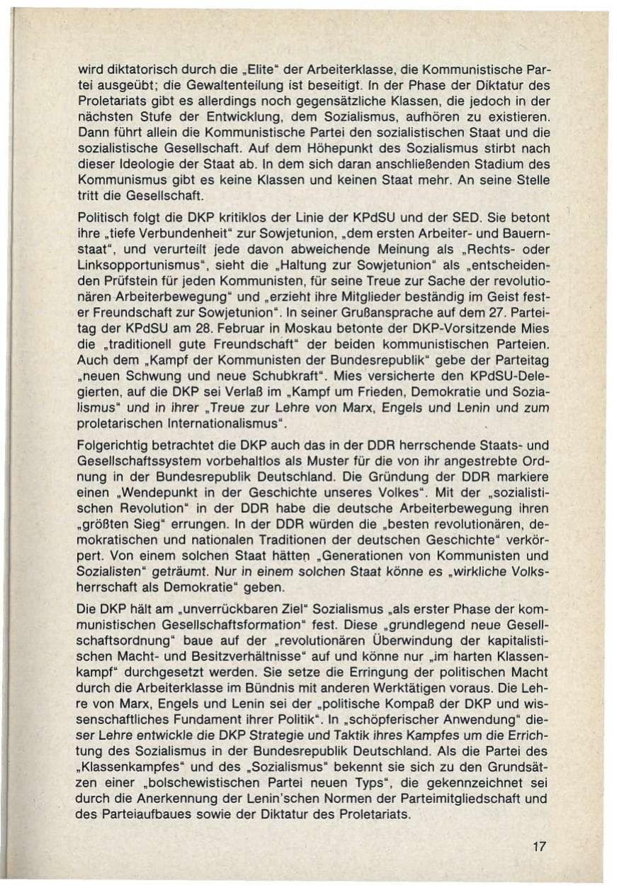 Seite 17 des Verfassungsschutzbericht 1986 Bayern