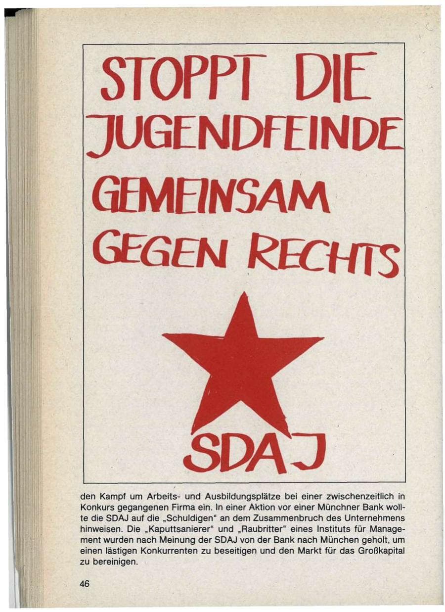 Seite 46 des Verfassungsschutzbericht 1986 Bayern