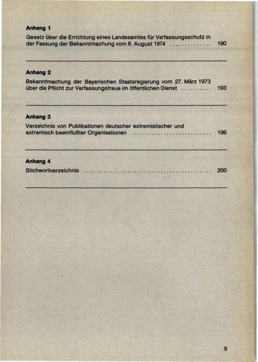 Seite 11 des Verfassungsschutzbericht 1987 Bayern