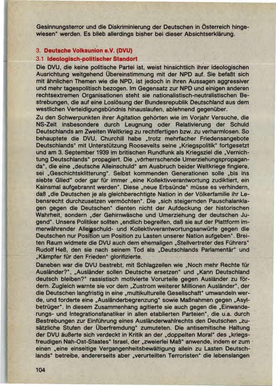 Seite 106 des Verfassungsschutzbericht 1987 Bayern