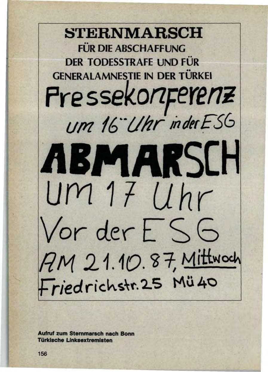 Seite 158 des Verfassungsschutzbericht 1987 Bayern