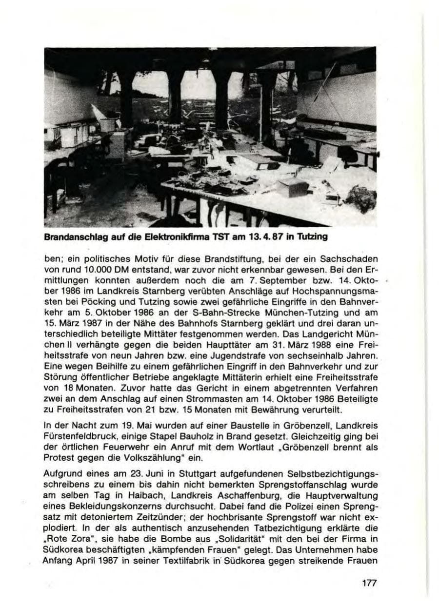 Seite 179 des Verfassungsschutzbericht 1987 Bayern