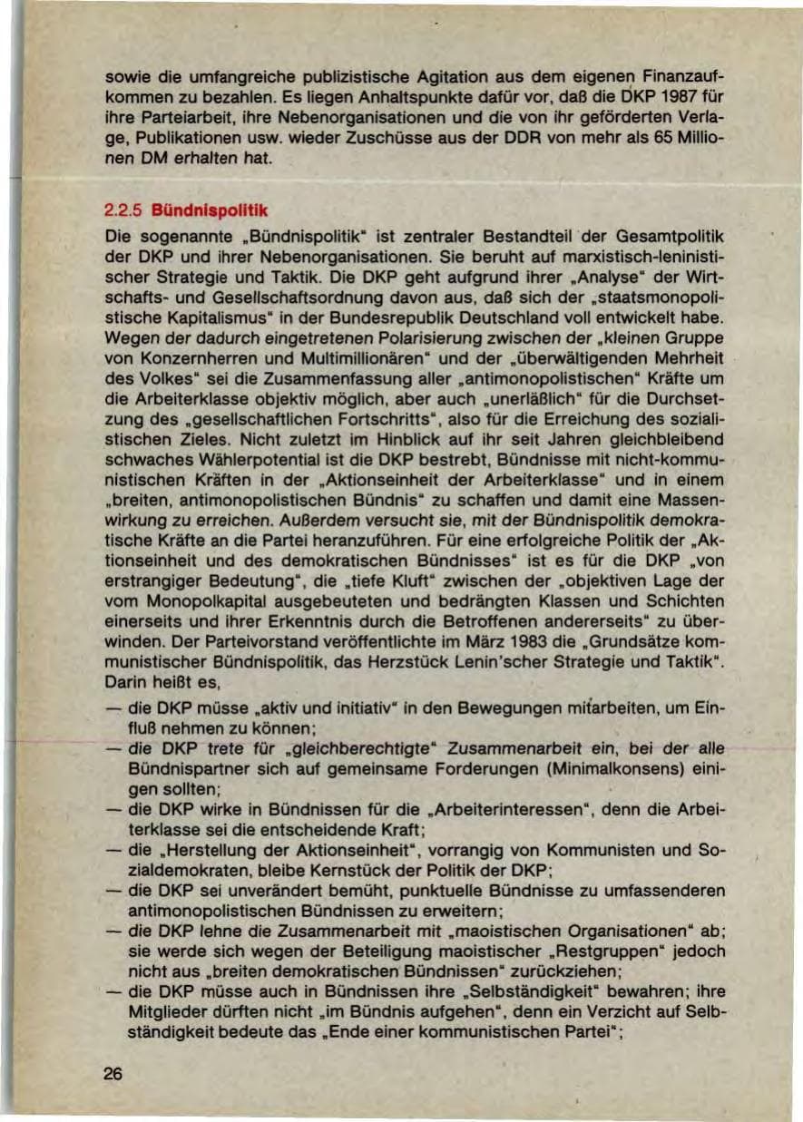 Seite 28 des Verfassungsschutzbericht 1987 Bayern
