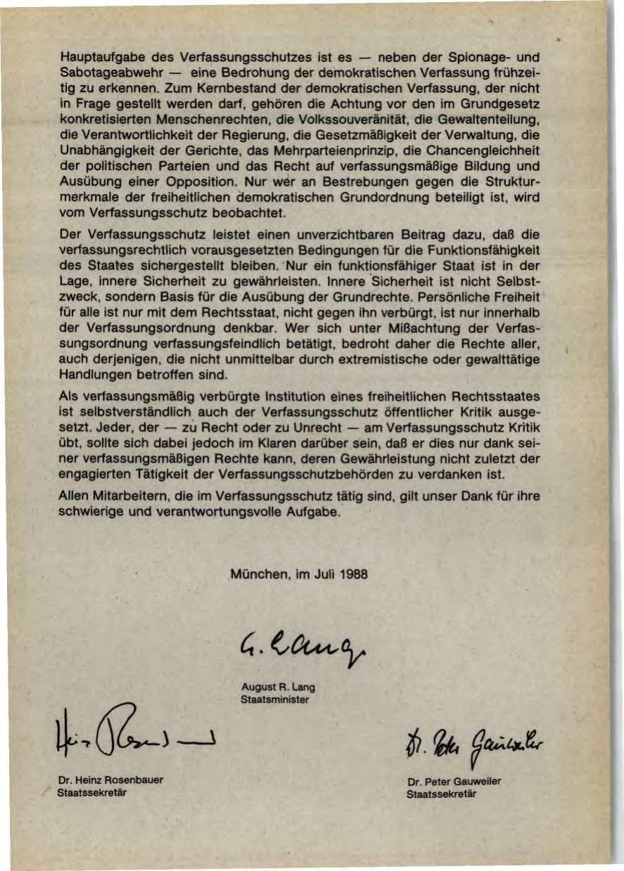 Seite 5 des Verfassungsschutzbericht 1987 Bayern