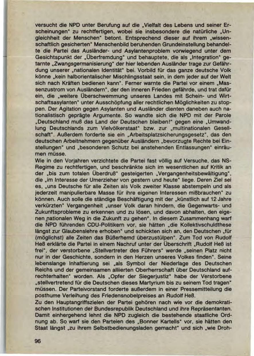 Seite 98 des Verfassungsschutzbericht 1987 Bayern