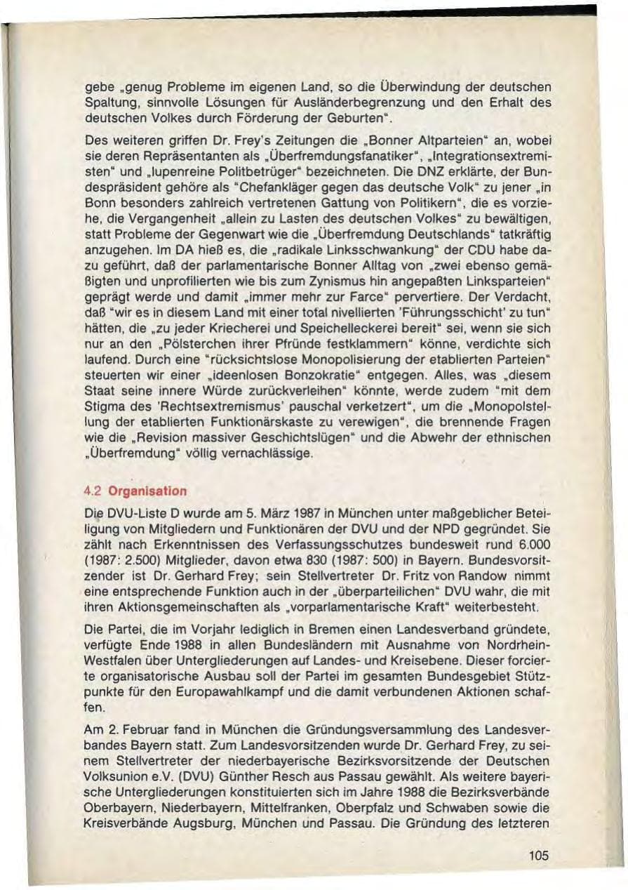 Seite 107 des Verfassungsschutzbericht 1988 Bayern
