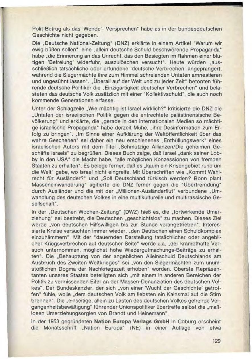 Seite 131 des Verfassungsschutzbericht 1988 Bayern