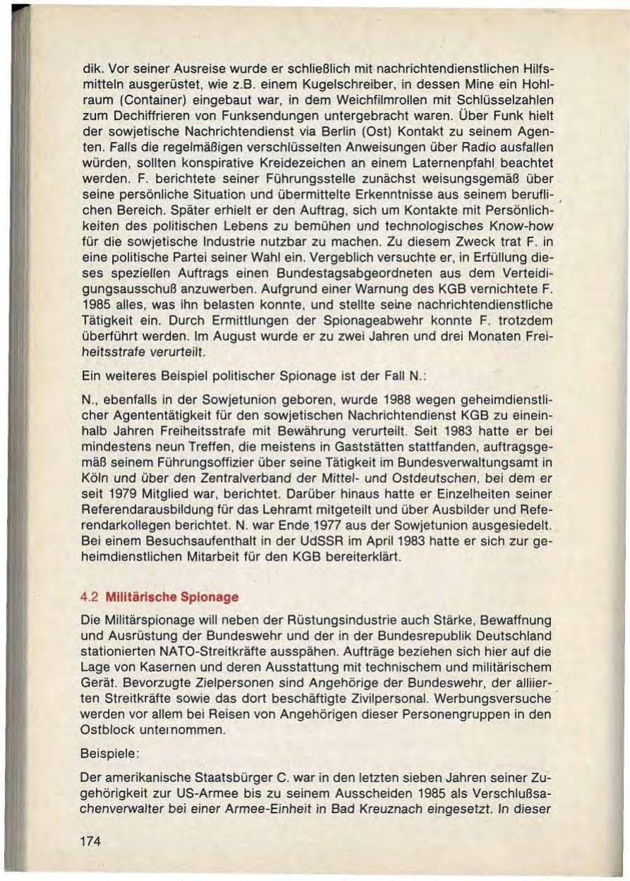 Seite 178 des Verfassungsschutzbericht 1988 Bayern