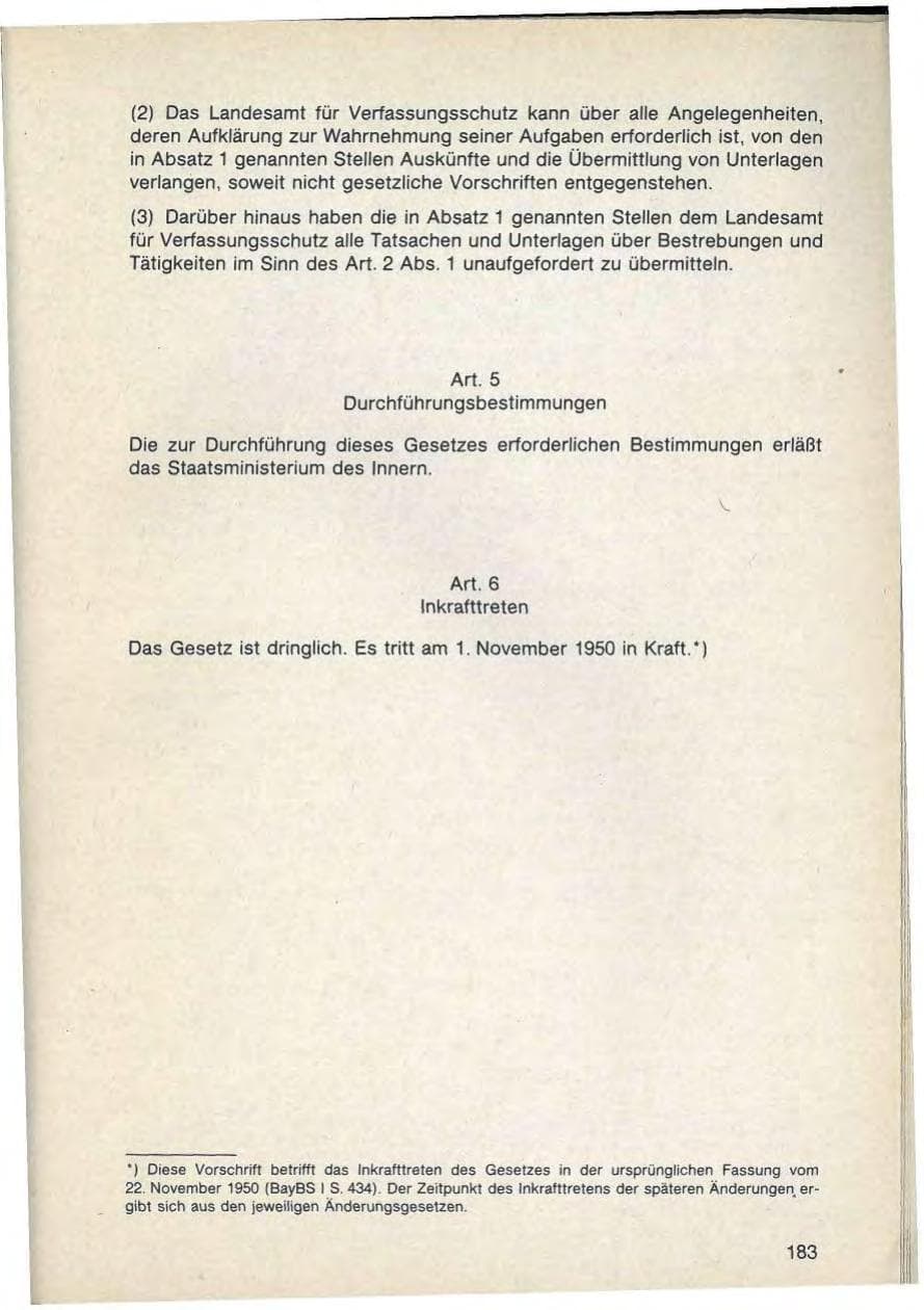 Seite 187 des Verfassungsschutzbericht 1988 Bayern