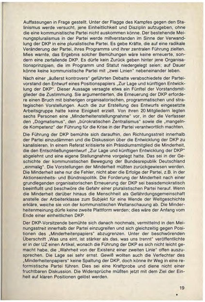 Seite 21 des Verfassungsschutzbericht 1988 Bayern