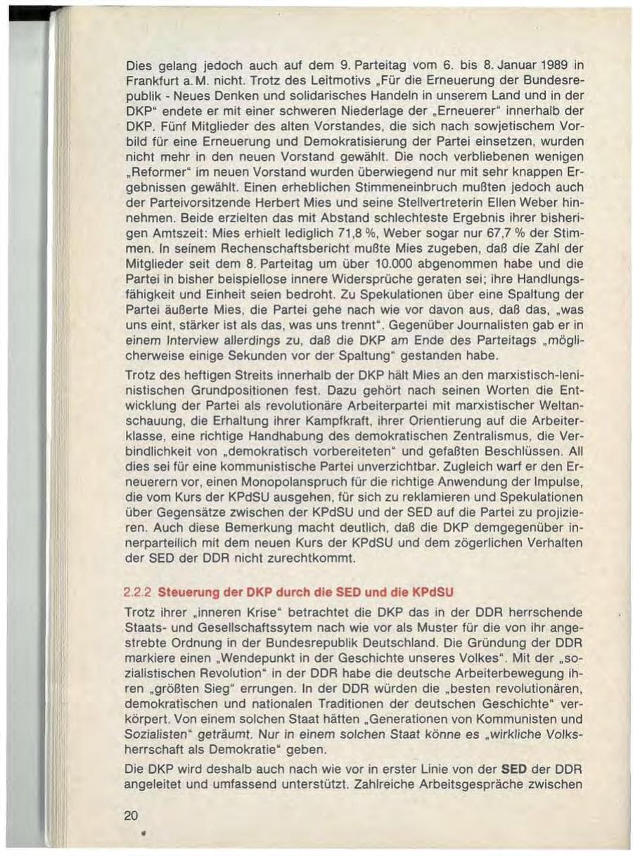 Seite 22 des Verfassungsschutzbericht 1988 Bayern