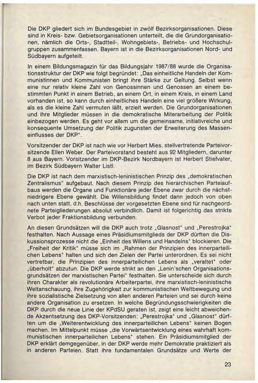 Seite 25 des Verfassungsschutzbericht 1988 Bayern