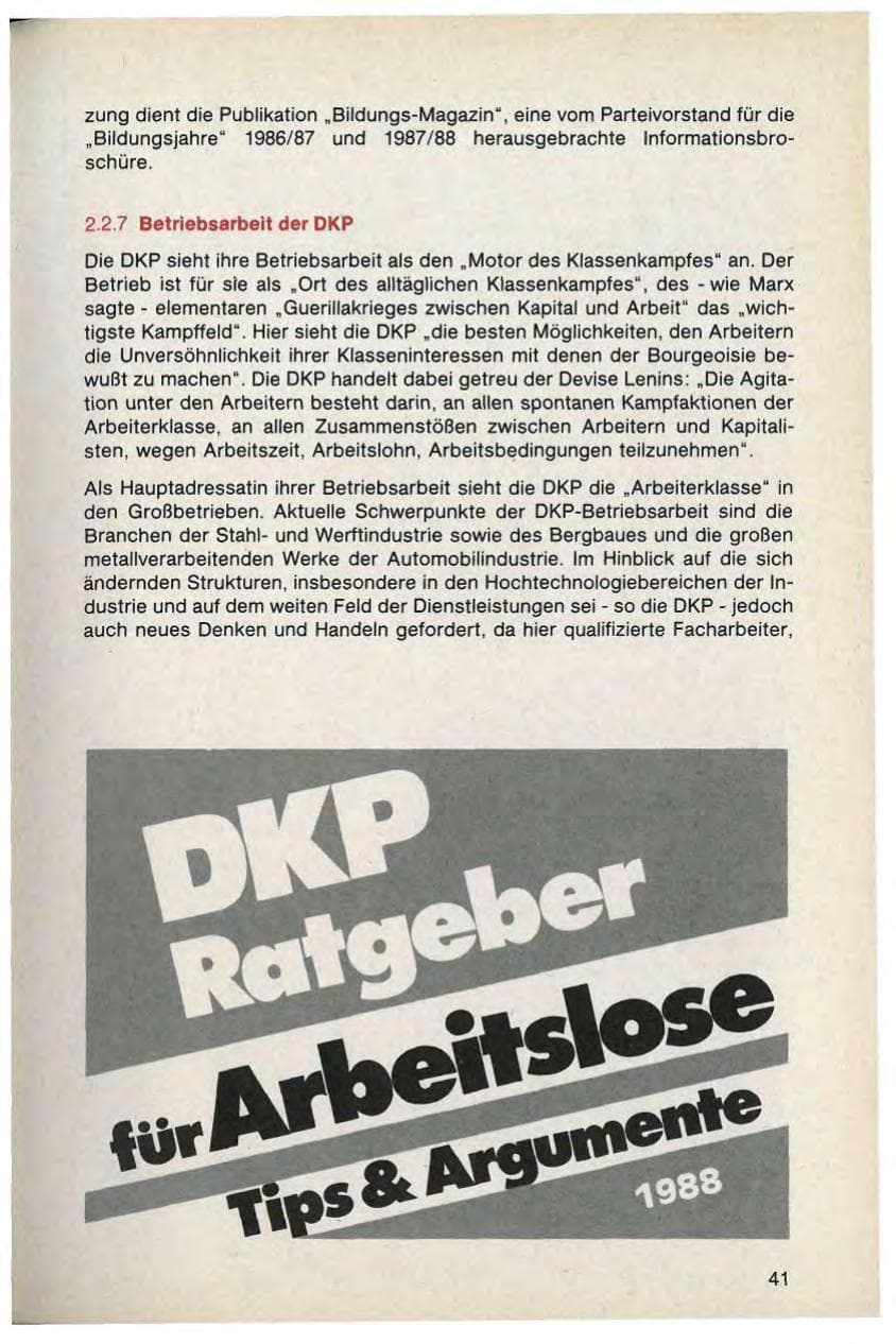 Seite 43 des Verfassungsschutzbericht 1988 Bayern