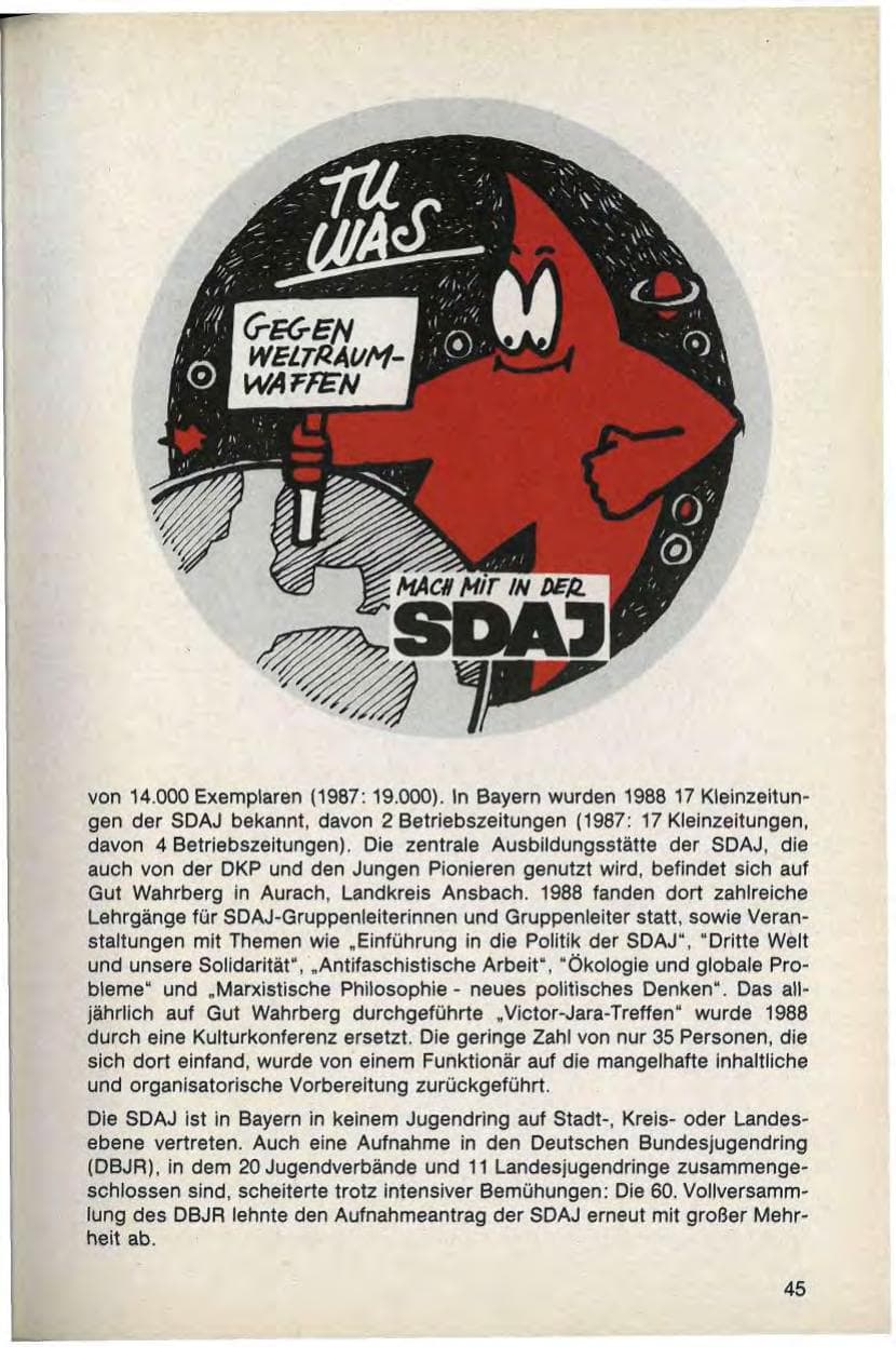 Seite 47 des Verfassungsschutzbericht 1988 Bayern
