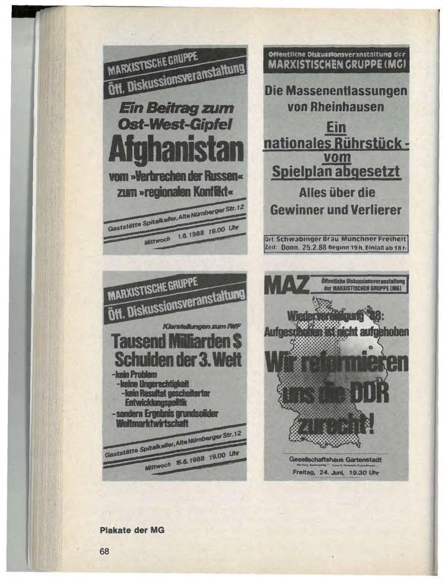 Seite 70 des Verfassungsschutzbericht 1988 Bayern