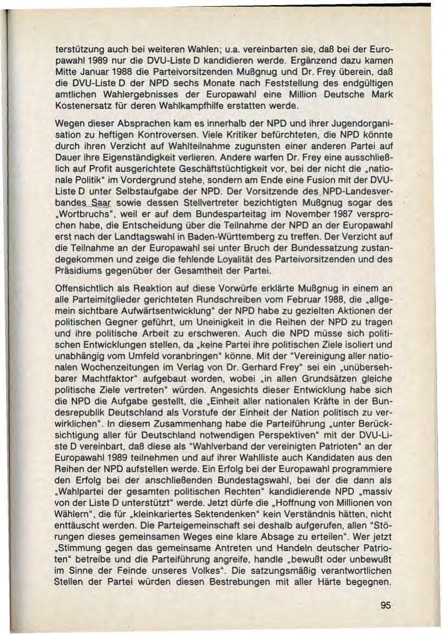 Seite 97 des Verfassungsschutzbericht 1988 Bayern