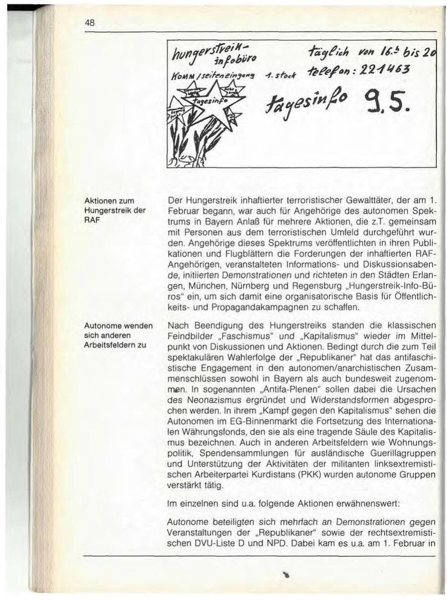 Seite 50 des Verfassungsschutzbericht 1989 Bayern