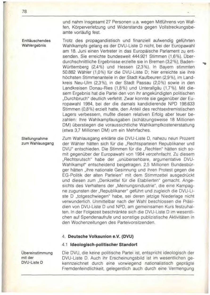Seite 80 des Verfassungsschutzbericht 1989 Bayern