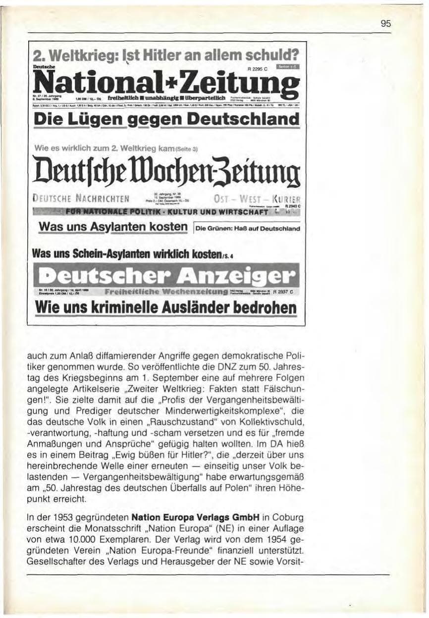 Seite 97 des Verfassungsschutzbericht 1989 Bayern
