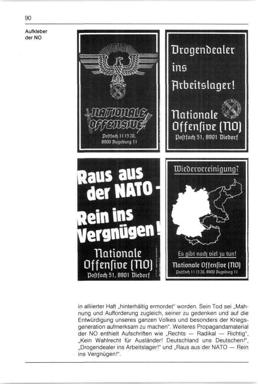 Seite 90 des Verfassungsschutzbericht 1990 Bayern