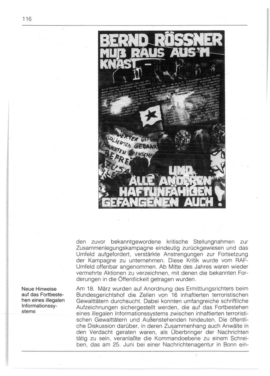 Seite 118 des Verfassungsschutzbericht 1991 Bayern