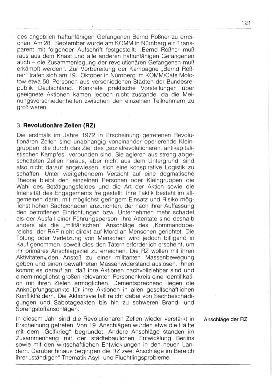 Seite 123 des Verfassungsschutzbericht 1991 Bayern