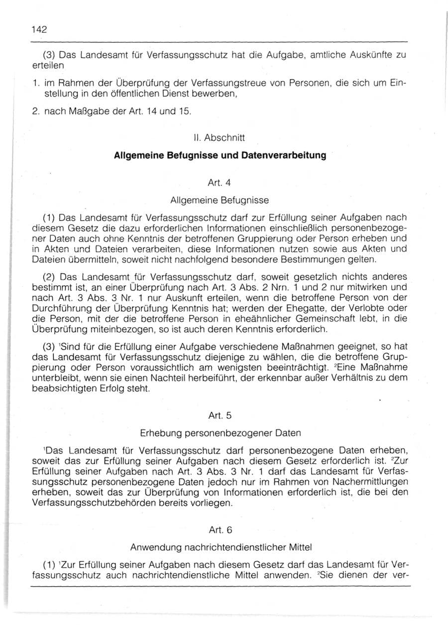Seite 144 des Verfassungsschutzbericht 1991 Bayern