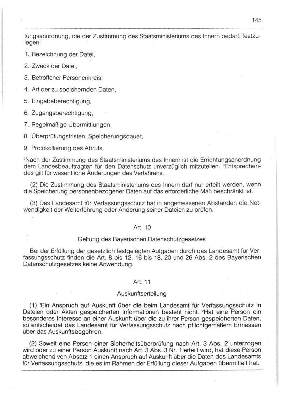 Seite 147 des Verfassungsschutzbericht 1991 Bayern