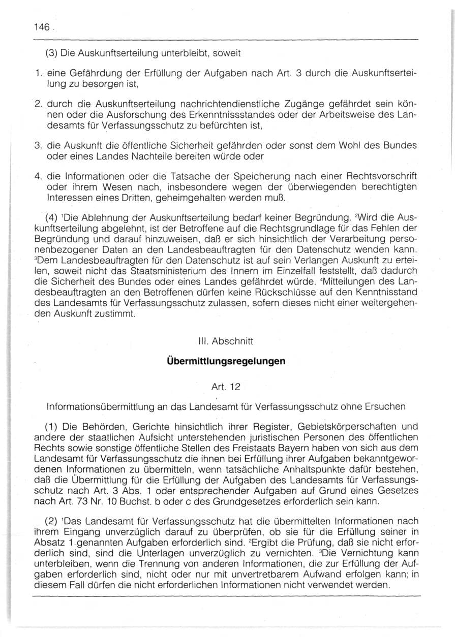 Seite 148 des Verfassungsschutzbericht 1991 Bayern