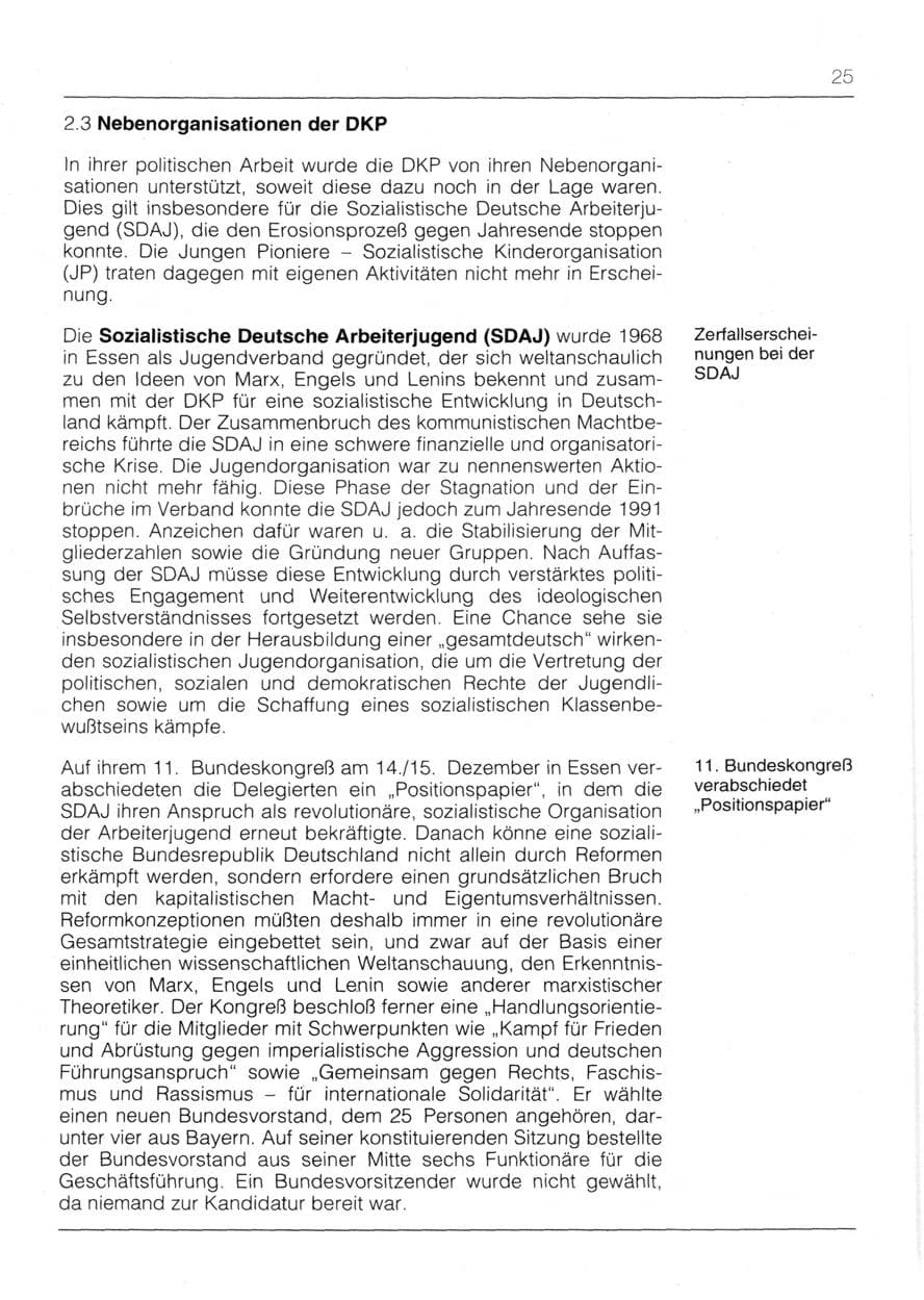 Seite 27 des Verfassungsschutzbericht 1991 Bayern