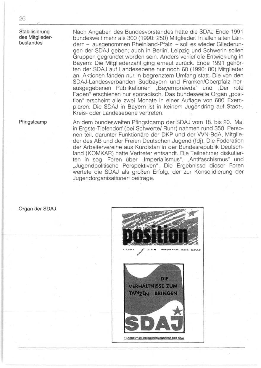 Seite 28 des Verfassungsschutzbericht 1991 Bayern