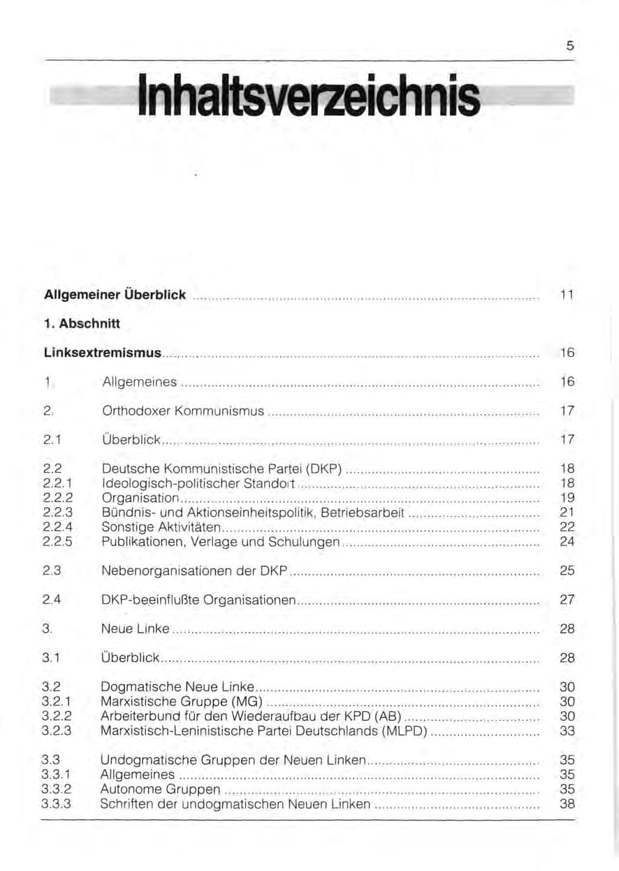 Seite 7 des Verfassungsschutzbericht 1991 Bayern