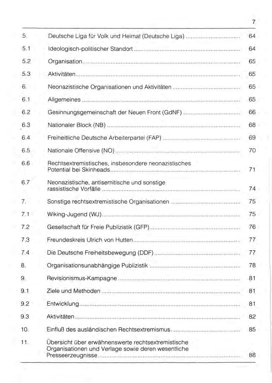 Seite 9 des Verfassungsschutzbericht 1991 Bayern