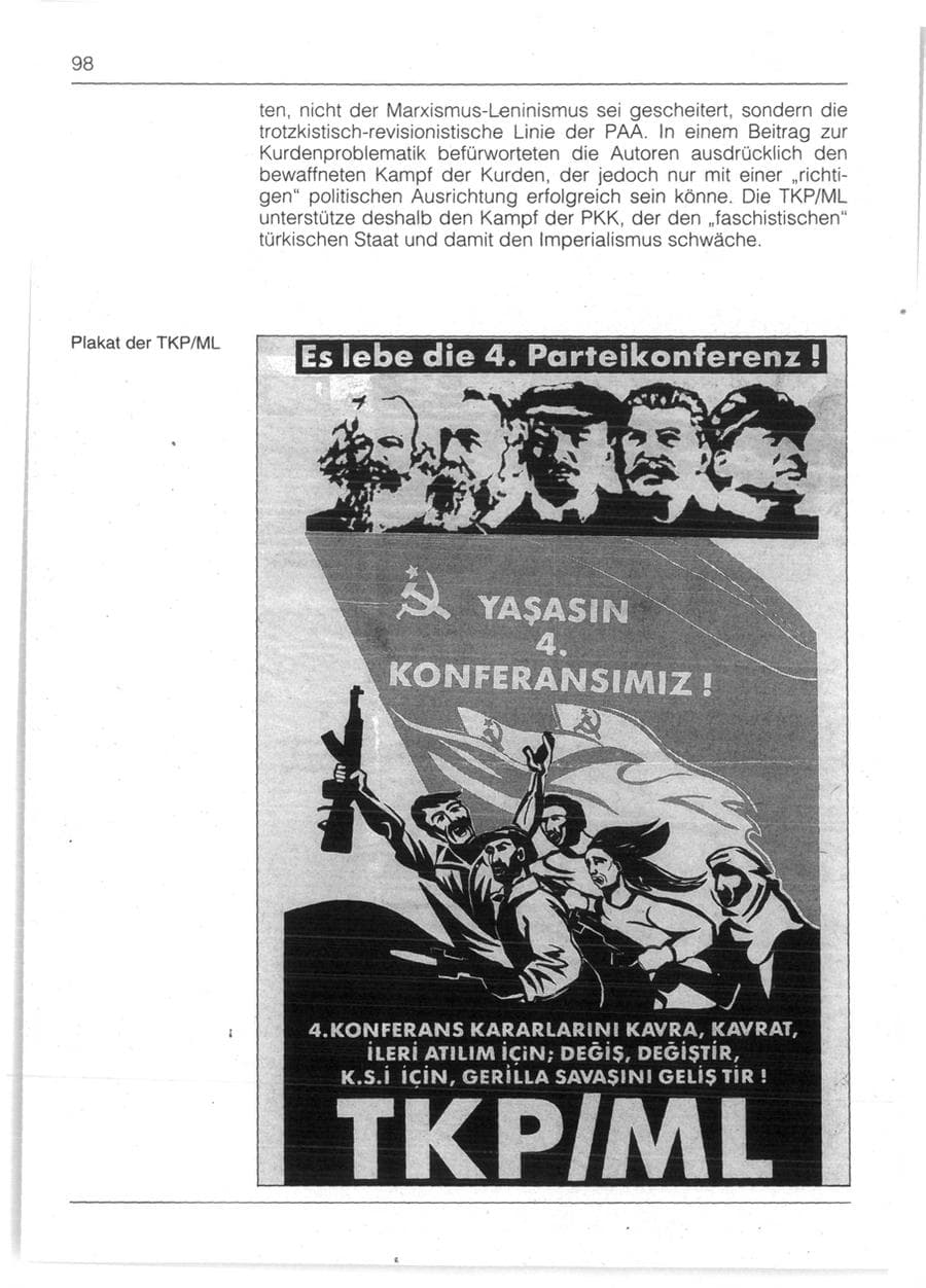 Seite 100 des Verfassungsschutzbericht 1991 Bayern
